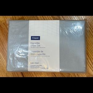 Casper Hyperlite Fog Blue Queen sheets